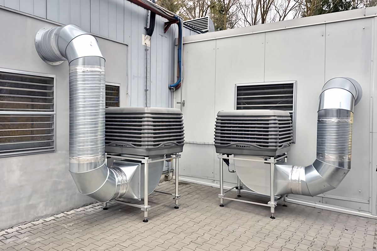 Breezair, klimatyzacja ewaporacyjna, klimatyzacja wyparna, Seeley, klimatyzacja przemysłowa